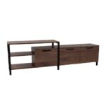 RAM TV STAND ΚΑΡΥΔΙ ΜΑΥΡΟ 180x35x55 05-0546