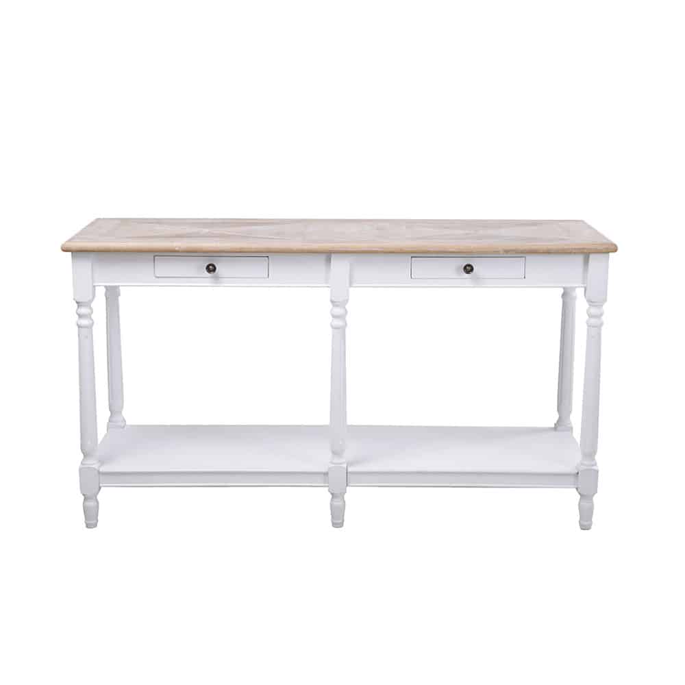 05-0606-FdXem-first-_1 HISTORY ΚΟΝΣΟΛΑ ΛΕΥΚΟ ΦΥΣΙΚΟ 143x48x79 05-0606 - Image 1