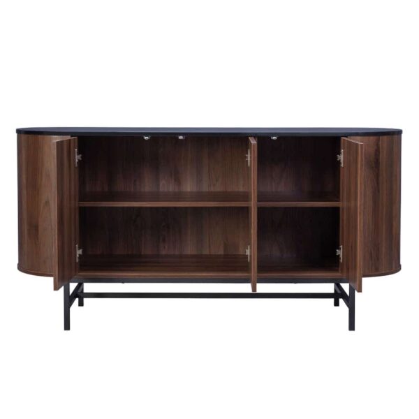 OVAL ΜΠΟΥΦΕΣ 3ΠΟΡΤΕΣ ΚΑΡΥΔΙ 150x45x74 05-0665 - Image 4