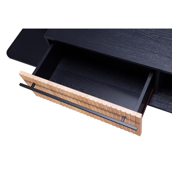 ORIGAMI TV STAND 1ΣΥΡΤΑΡΙ ΜΑΥΡΟ SONOMA 160x39.5x50 05-0720 - Image 5