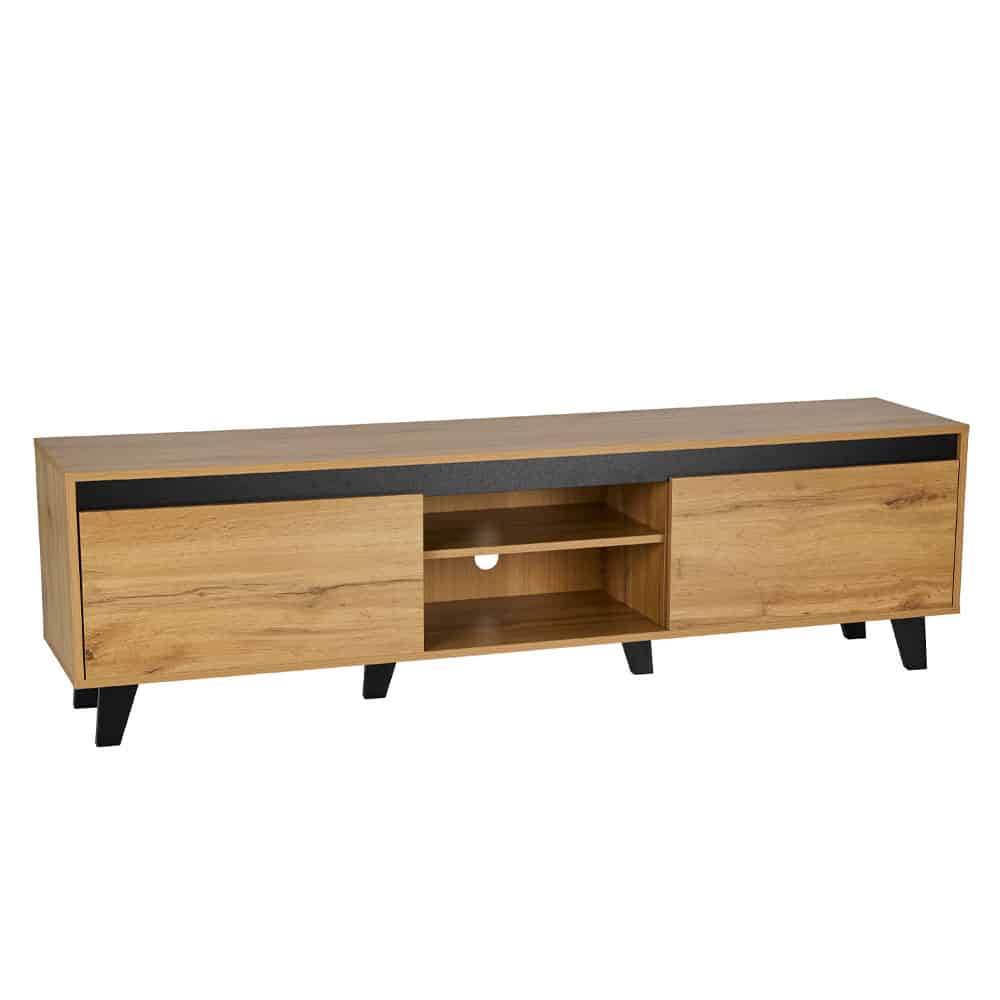 05-0746-eyOnd-first-_1 ARABICA TV STAND SONOMA ΜΑΥΡΟ 170x38x49 05-0746 - Image 1