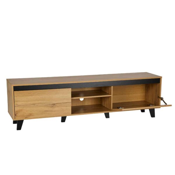 ARABICA TV STAND SONOMA ΜΑΥΡΟ 170x38x49 05-0746 - Image 3