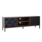 ZUMA TV STAND ΚΑΡΥΔΙ ΜΑΥΡΟ 160x40x54.5 05-0765