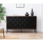 ZUMA ΜΠΟΥΦΕΣ ΚΑΡΥΔΙ ΜΑΥΡΟ 148x40x85.5 05-0766 - Image 2