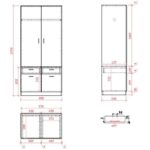 SIX ΝΤΟΥΛΑΠΑ SONOMA 91x56x199 06-0046 - Image 3
