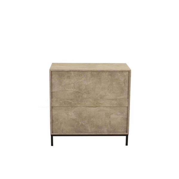 RUBIK ΣΥΡΤΑΡΙΕΡΑ 3ΣΥΡΤΑΡΙΑ CEMENT ΑΝΟΙΧΤΟ ΜΕ PATTERN 80x40x80 09-0953 - Image 3