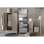 FRENCH ΚΟΜΟΔΙΝΟ 3ΣΥΡΤΑΡΙΑ ΓΚΡΙ ΑΝΟΙΧΤΟ 46x39.5x61.5 09-1446 - Image 3