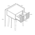 CANAL ΚΟΜΟΔΙΝΟ 1ΣΥΡΤΑΡΙ ΦΥΣΙΚΟ 39.5x35x61 09-1657 - Image 5