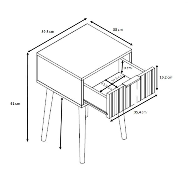 CANAL ΚΟΜΟΔΙΝΟ 1ΣΥΡΤΑΡΙ ΦΥΣΙΚΟ 39.5x35x61 09-1657 - Image 5