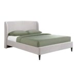 TEDDY ΚΡΕΒΑΤΙ (ΓΙΑ ΣΤΡΩΜΑ 160x200cm) ΓΚΡΙ ΑΝΟΙΧΤΟ 221x171.5x111 09-1747