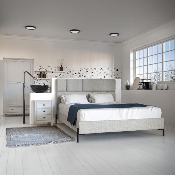 SINTESIS ΚΡΕΒΑΤΙ (ΓΙΑ ΣΤΡΩΜΑ 160x200cm) GREZ 214x165x116 09-1784 - Image 2