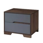 GROOVES ΚΟΜΟΔΙΝΟ 2ΣΥΡΤΑΡΙΑ ΚΑΡΥΔΙ ΓΚΡΙ 60x45x47 09-2045