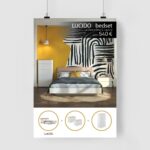 LUCIDO ΚΡΕΒΑΤΟΚΑΜΑΡΑ SET 3+1 ΛΕΥΚΟ OAK ΦΥΣΙΚΟ 09-2151