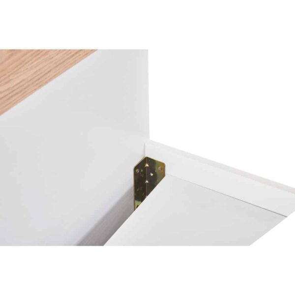 LUCIDO ΚΡΕΒΑΤΟΚΑΜΑΡΑ SET 3+1 ΛΕΥΚΟ OAK ΦΥΣΙΚΟ 09-2151 - Image 5