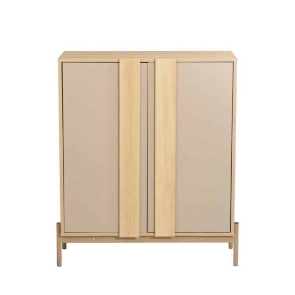 CAPPUCCINO ΚΟΜΟΤΑ-ΠΑΠΟΥΤΣΟΘΗΚΗ 2ΠΟΡΤΕΣ 3ΡΑΦΙΑ SONOMA LATTE 84.4x36.5x97 10-0049 - Image 2