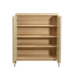 CAPPUCCINO ΚΟΜΟΤΑ-ΠΑΠΟΥΤΣΟΘΗΚΗ 2ΠΟΡΤΕΣ 3ΡΑΦΙΑ SONOMA LATTE 84.4x36.5x97 10-0049 - Image 3