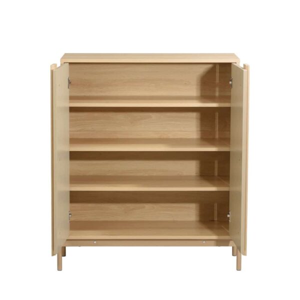 CAPPUCCINO ΚΟΜΟΤΑ-ΠΑΠΟΥΤΣΟΘΗΚΗ 2ΠΟΡΤΕΣ 3ΡΑΦΙΑ SONOMA LATTE 84.4x36.5x97 10-0049 - Image 3