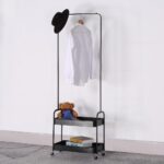 ARMARIO ΝΤΟΥΛΑΠΑ ΜΑΥΡΟ 56x31x152 18-0009 - Image 2