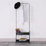 ARMARIO ΝΤΟΥΛΑΠΑ ΜΑΥΡΟ 56x31x152 18-0009 - Image 3