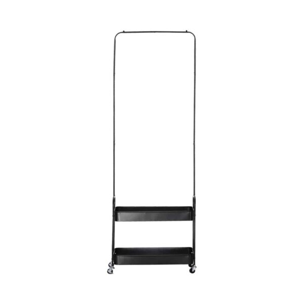 ARMARIO ΝΤΟΥΛΑΠΑ ΜΑΥΡΟ 56x31x152 18-0009 - Image 4