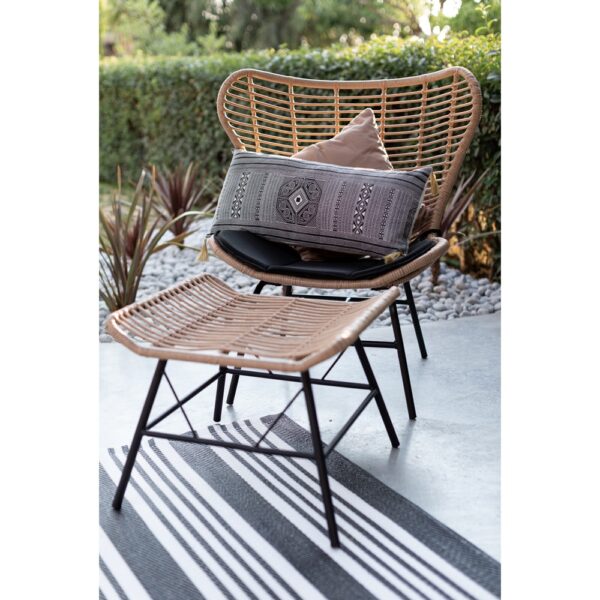 BUTTERFLY ΣΚΑΜΠΟ ΦΥΣΙΚΟ ΜΑΥΡΟ 58x59x47.5 22-0024 - Image 3