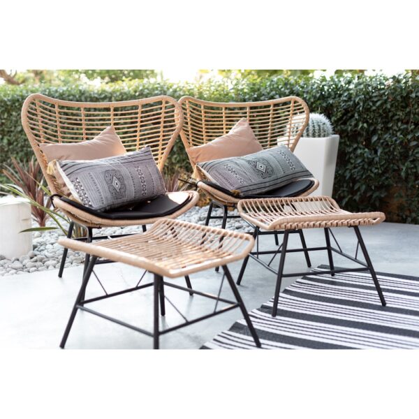 BUTTERFLY ΣΚΑΜΠΟ ΦΥΣΙΚΟ ΜΑΥΡΟ 58x59x47.5 22-0024 - Image 4