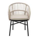 LUNA ΚΑΡΕΚΛΑ CREAM ΜΑΥΡΟ 58x65x78 22-0193 - Image 3