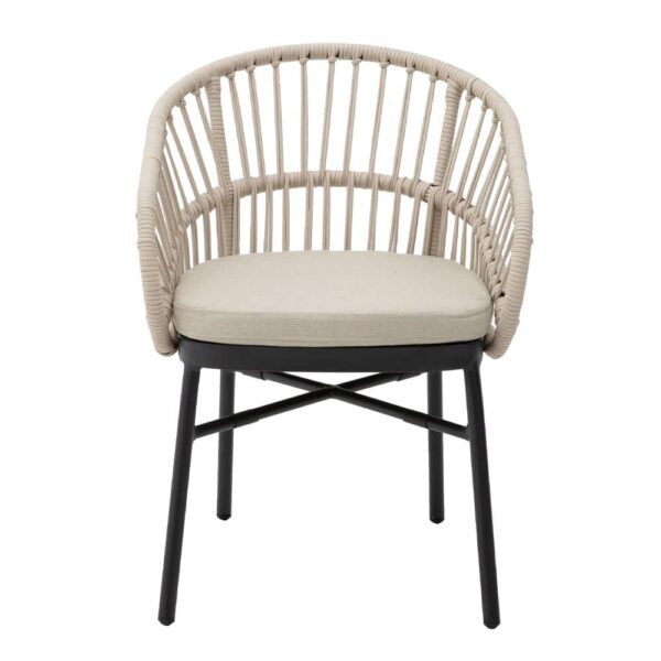 LUNA ΚΑΡΕΚΛΑ CREAM ΜΑΥΡΟ 58x65x78 22-0193 - Image 3