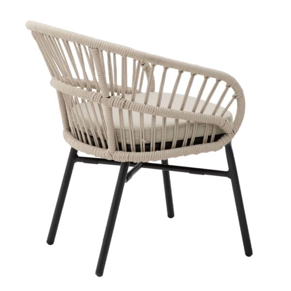 LUNA ΚΑΡΕΚΛΑ CREAM ΜΑΥΡΟ 58x65x78 22-0193 - Image 5