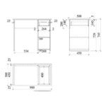 ADORNO ΓΡΑΦΕΙΟ SONOMA 90x50x74.5 24-0386 - Image 3