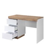 CASA ΓΡΑΦΕΙΟ 3ΣΥΡΤΑΡΙΑ ΛΕΥΚΟ ΦΥΣΙΚΟ 110x50x76 24-0723 - Image 3