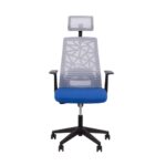 VITRIO ΚΑΡΕΚΛΑ ΓΡΑΦΕΙΟΥ ΓΚΡΙ ΜΠΛΕ 63x59x127 25-0616 - Image 2