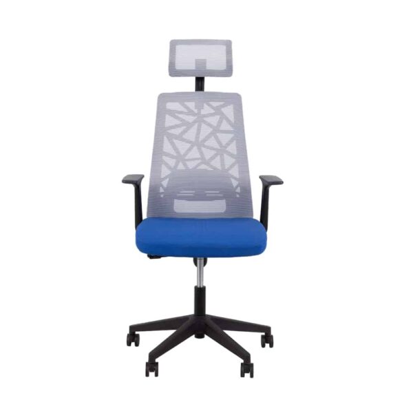 VITRIO ΚΑΡΕΚΛΑ ΓΡΑΦΕΙΟΥ ΓΚΡΙ ΜΠΛΕ 63x59x127 25-0616 - Image 2