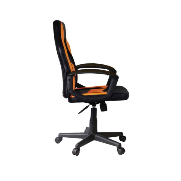 GOAL ΚΑΡΕΚΛΑ ΓΡΑΦΕΙΟΥ ΜΑΥΡΟ ΠΟΡΤΟΚΑΛΙ 56x62x113 25-0640 - Image 2