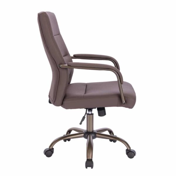 KORD ΚΑΡΕΚΛΑ ΓΡΑΦΕΙΟΥ ΚΑΦΕ GUNMETAL 58.5x65x104 25-0735 - Image 2