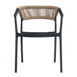 CONCORD ΚΑΡΕΚΛΑ ΜΑΥΡΟ LATTE 55.5x53.5x76 27-0232 - Image 2