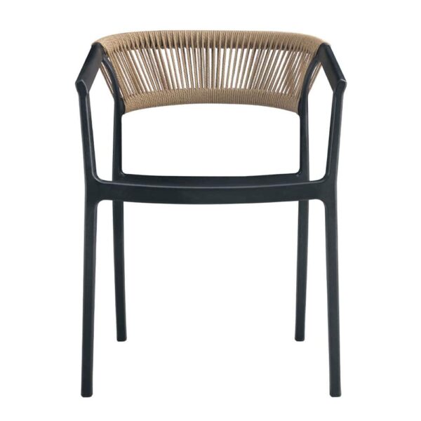 CONCORD ΚΑΡΕΚΛΑ ΜΑΥΡΟ LATTE 55.5x53.5x76 27-0232 - Image 2