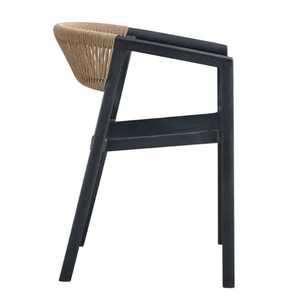 CONCORD ΚΑΡΕΚΛΑ ΜΑΥΡΟ LATTE 55.5x53.5x76 27-0232 - Image 3