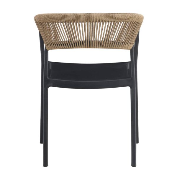 CONCORD ΚΑΡΕΚΛΑ ΜΑΥΡΟ LATTE 55.5x53.5x76 27-0232 - Image 4