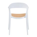 BISTROT ΚΑΡΕΚΛΑ ΛΕΥΚΟ ΦΥΣΙΚΟ 57x53x81.5 27-0234 - Image 5