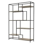 LOOK ΒΙΒΛΙΟΘΗΚΗ ΜΑΥΡΟ SONOMA 140x40.4x201.5 28-0134