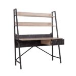 ATRIUM ΓΡΑΦΕΙΟ 1ΣΥΡΤΑΡΙ SONOMA ΜΑΥΡΟ ΠΕΤΡΑ 125x55x150 28-0210 - Image 3