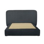 OVAL ΚΡΕΒΑΤΙ ΧΩΡΙΣ ΑΠΟΘΗΚ. ΧΩΡΟ (ΓΙΑ ΣΤΡΩΜΑ 160x200cm) ΑΝΘΡΑΚΙ 221x209x122 40-0017 - Image 2