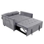 SOLUTION ΚΑΝΑΠΕΣ ΚΡΕΒΑΤΙ 2ΘΕΣΙΟΣ ΓΚΡΙ 133x94x87 70-0344 - Image 2