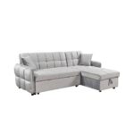 CROSSOVER ΚΑΝΑΠΕΣ ΚΡΕΒΑΤΙ ΓΩΝΙΑ ΑΝΑΣΤΡΕΨΙΜΗ ΓΚΡΙ ΑΝΟΙΧΤΟ 213x145x83 70-0349