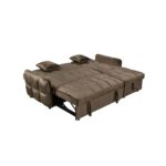 CROSSOVER ΚΑΝΑΠΕΣ ΚΡΕΒΑΤΙ ΓΩΝΙΑ ΑΝΑΣΤΡΕΨΙΜΗ COFFEE 213x145x83 70-0350 - Image 2