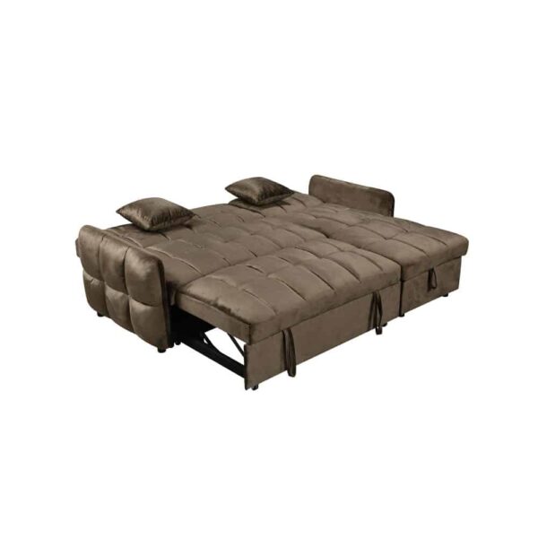 CROSSOVER ΚΑΝΑΠΕΣ ΚΡΕΒΑΤΙ ΓΩΝΙΑ ΑΝΑΣΤΡΕΨΙΜΗ COFFEE 213x145x83 70-0350 - Image 2