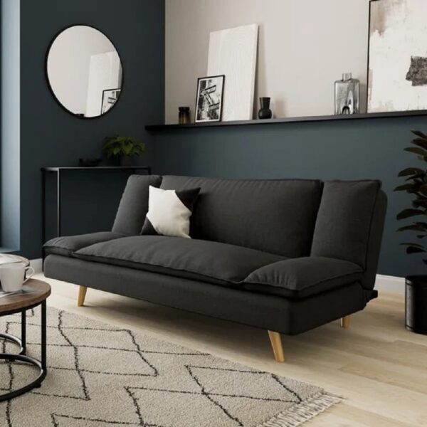 COZY ΚΑΝΑΠΕΣ ΚΡΕΒΑΤΙ 3ΘΕΣΙΟΣ ΑΝΘΡΑΚΙ 191x103x84 70-0359 - Image 2