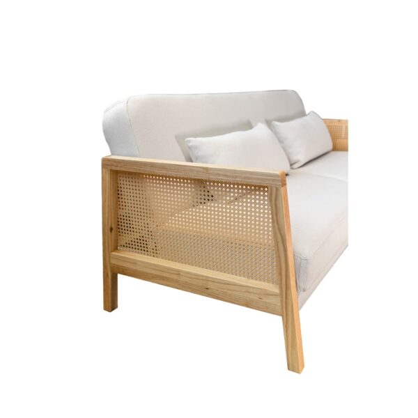 AMMOS ΚΑΝΑΠΕΣ ΚΡΕΒΑΤΙ 3ΘΕΣΙΟΣ OFF WHITE 196x82x81 70-0360 - Image 3