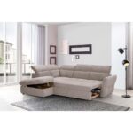 MONSERAT ΚΑΝΑΠΕΣ ΚΡΕΒΑΤΙ ΓΩΝΙΑ ΑΡΙΣΤΕΡΗ TAUPE 254x224x90 70-0395 - Image 2